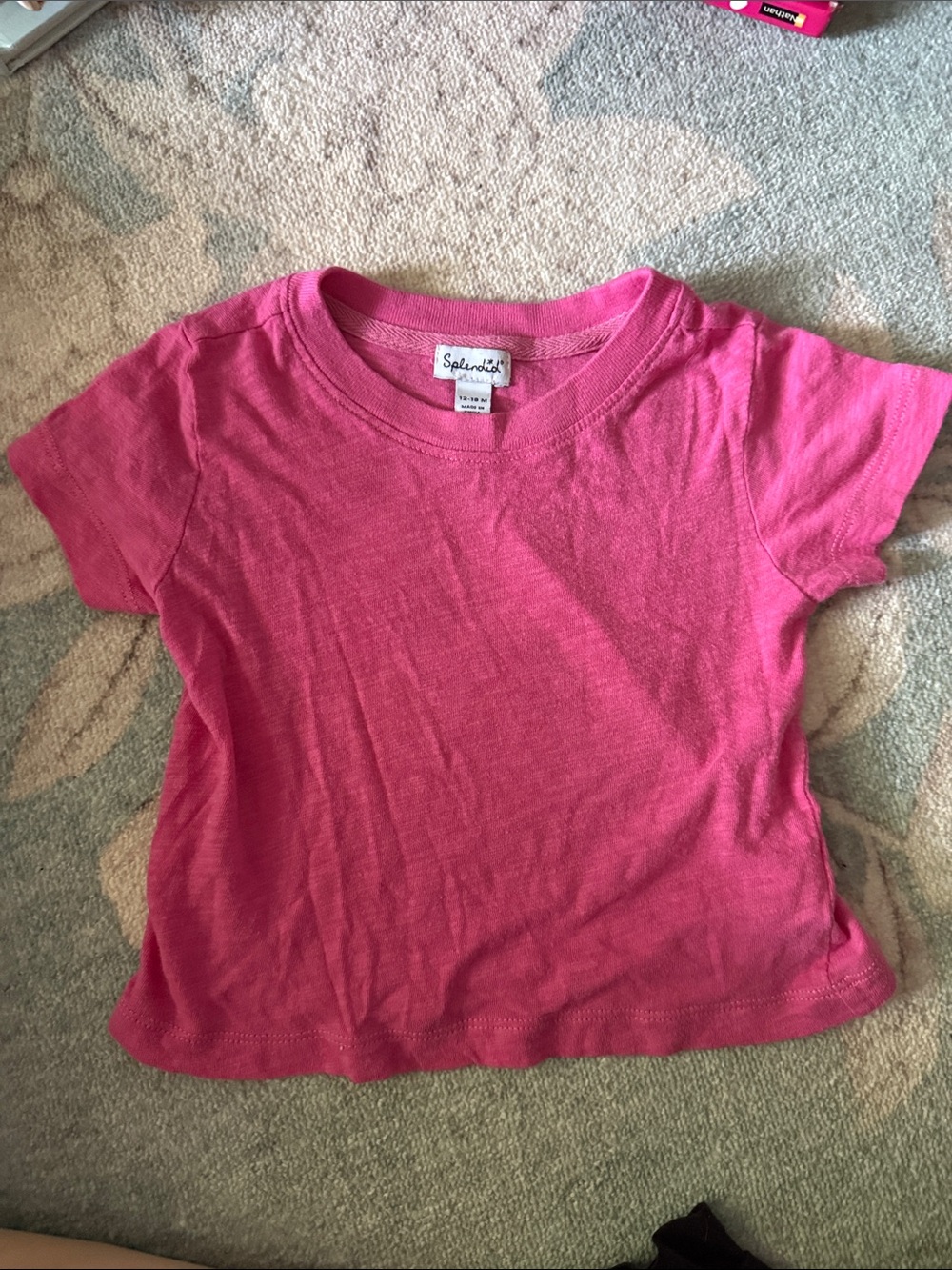 Splendid Girls Hot Pink Short Sleeve Tee